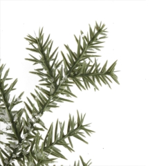 Заснеженная еловая ветка 70 см (6015-019)