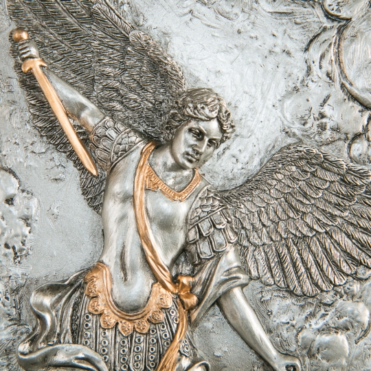 Картина срібло "Архангел Михаїл" (23,5 см) (77174AB)