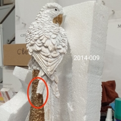 Статуетка "Папуга Альбус", біла (00BR-2014-009)