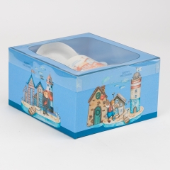 Кружка з блюдцем та ложечкою "Happy memories", 400 мл * Рандомний вибір дизайну (19298-007)