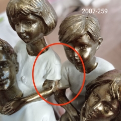 УЦІНКА Статуетка "Теплі обійми", 16 см (Тріщина емалі,тріщина ,дефект фарбування,дирочка,напливи покриття) (00BR-2007-259/1)