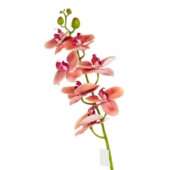 Искусственная орхидея, розовая, 75 см (9213-006)