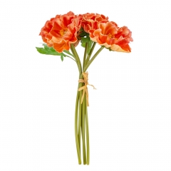 Букет маков, 5 бутонов, оранжевый, 31 см (9213-009)