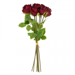 Букет троянд, 8 бутонів, бордовий, 53 см (9213-032)