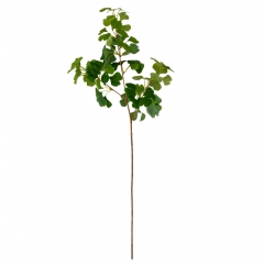 Искусственная ветка "Гинкго Билоба", зеленая, 90 см (9207-009)