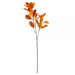 Искусственная ветка дуба, оранжевая, 95 см (9207-034)