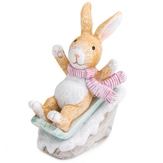 Статуетка "Новорічний кролик", 11 см (2007-214)