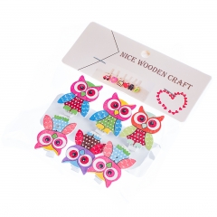 Набір прищіпок "Совушки" (6шт) (0465J/A)