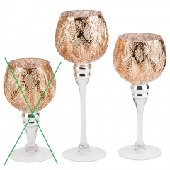 Набор из 3 подсвечников "Листья" (00BR-2006-018/2)