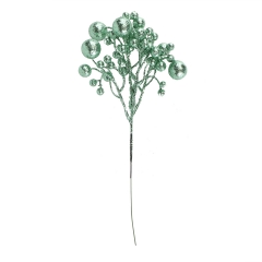 Декоративная ветка "Сахарные бусины" зеленая (2010-111)