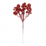 Декоративна гілка "Цукрові намиста" червона (2010-112)