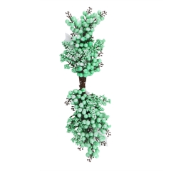 Декоративная ветка "Зимняя ярмарка "бирюзовый (2010-141)