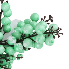 Декоративная ветка "Зимняя ярмарка "бирюзовый (2010-141)