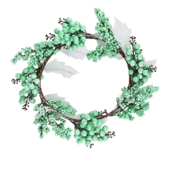 Венок "Зимняя ярмарка" бирюзовый (2010-143)