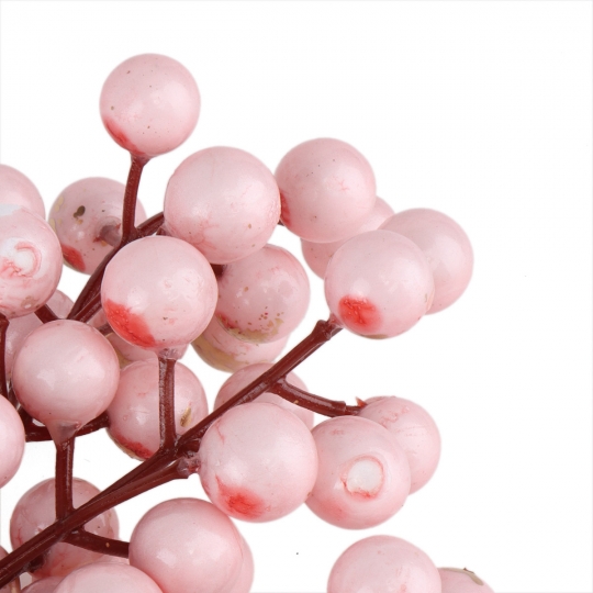 Декоративна квітка "Зимовий ярмарок" світло-рожева (2010-149)