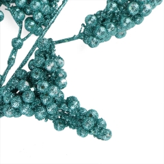 Декоративная ветка "кристаллы льда" темно-синяя (2010-152)