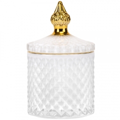 Емкость для хранения "Фарида", белая, 14 см (9157-058)