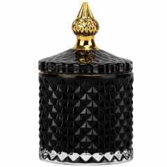 Емкость для хранения "Фарида", черная, 14 см (9157-060)