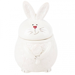 УЦІНКА Ємність для зберігання "Романтик Вайт", 800 мл (Дефект покриття глазурі,отвори) (00BR-4000-019)