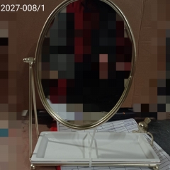 УЦІНКА Настільна підставка для прикрас з дзеркалом "Золота пташка", 30 см (Перекошене дзеркало)            ТІЛЬКИ САМОВИВІЗ (00BR-2027-008/1)