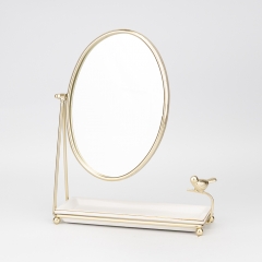 УЦІНКА Настільна підставка для прикрас з дзеркалом "Золота пташка", 30 см (Відпало дзеркало)            ТІЛЬКИ САМОВИВІЗ (00BR-2027-008)