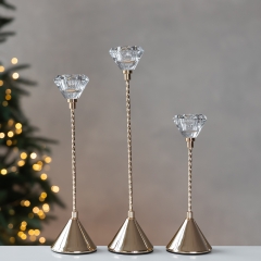 Набор из 3 подсвечников "Хрустальная корона", 31 см (9285-001)