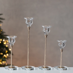 Набор из 4 подсвечников "Вечерняя  мелодия", 28 см (9285-002)