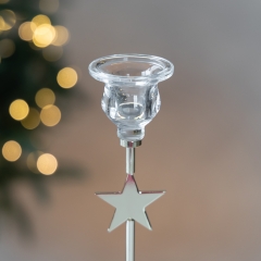 Набор из 3 подсвечников "Звездный огонь", 29,5 см (9285-004)