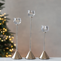 Набор из 3 подсвечников "Лунная роза", 32 см (9285-005)