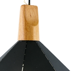 Люстра подвес черная с полигональным дизайном (ZD038B/D300 (black)) (ZD038B/D300 (black))