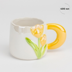 Кружка "Жовті тюльпани", 400 мл (4013-006)