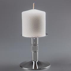 Свічка парафінова (8 см) (колір кремовий, білий) (036Q)