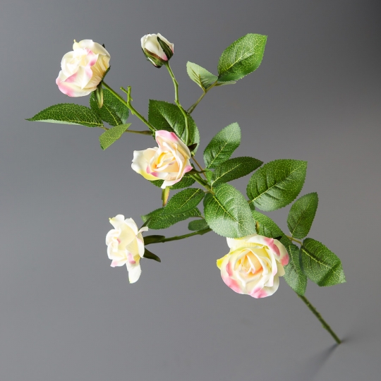 Троянда біло-рожева, 72 см (006FS-WT)