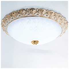 Люстра пристібна золота з білим на 1 лампу led 30W (YS008/30w)