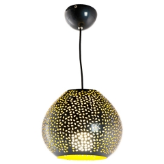 Светильник черный с золотым перфорированный (OU140/BL) (OU140/BL)