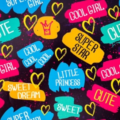 Упаковочная бумага "Cool Girl" (8418-009)