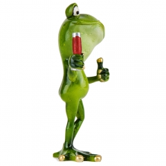 Статуэтка "Жаба с бокалом", 16,5 см (9124-008)