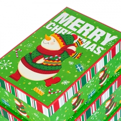 Набор из 3 коробок "Снеговик в танце"  28*20*11 (8210-004)