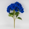 Букет гортензій, 5 бутонів, синій, 48 см (2026-008/blue)