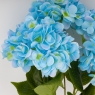 Букет гортензій, 5 бутонів, блакитний, 48 см (2026-008/sky blue)