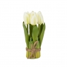 Букет тюльпанів 19 см, білий (8931-001)