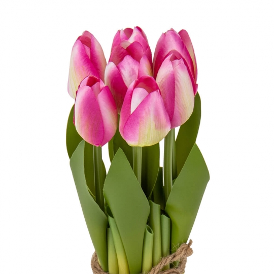 Букет тюльпанів 19 см, рожевий (8931-002)