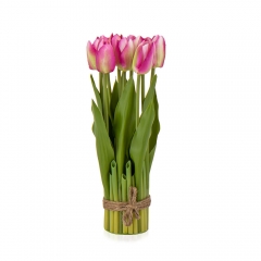 Букет тюльпанів 29 см, рожевий (8931-005)