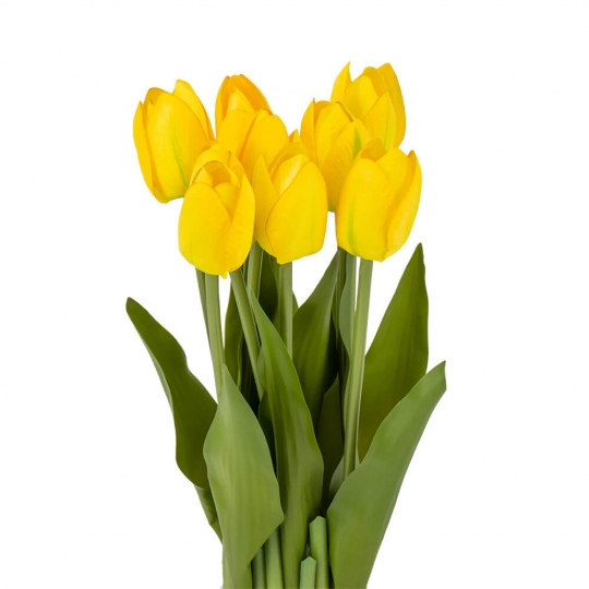 Букет тюльпанів 29 см, жовтий (8931-006)
