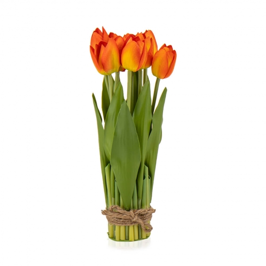 Букет тюльпанів 29 см, помаранчевий (8931-007)