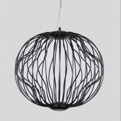 Люстра-подвес черная металлическая в форме сферы (OU151/BL) (OU151/BL)