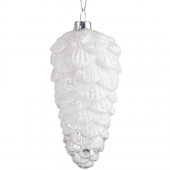 Елочная игрушка "Шишка в снегу", 12,5 см (6017-132)