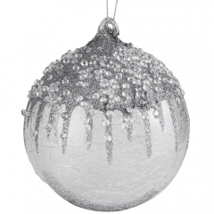 Елочная игрушка "Айвори", 10 см (6017-135)