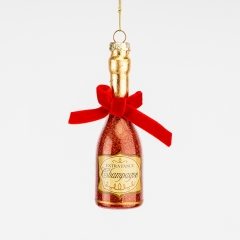 Елочная игрушка "Шампанское", 12,5 см СПАСЕННАЯ ПОЗИЦИЯ (6043-003)
