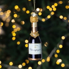 Елочная игрушка "Шампанское", 12,5 см СПАСЕННАЯ ПОЗИЦИЯ (6043-004)